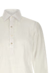 hand-stitched light linen blouse