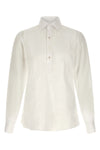 hand-stitched light linen blouse