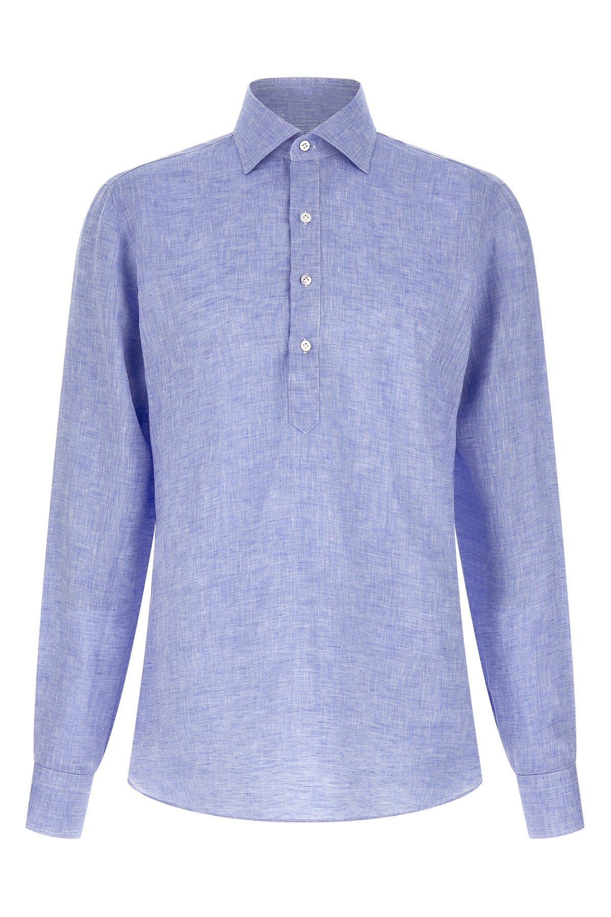 hand-stitched light linen blouse