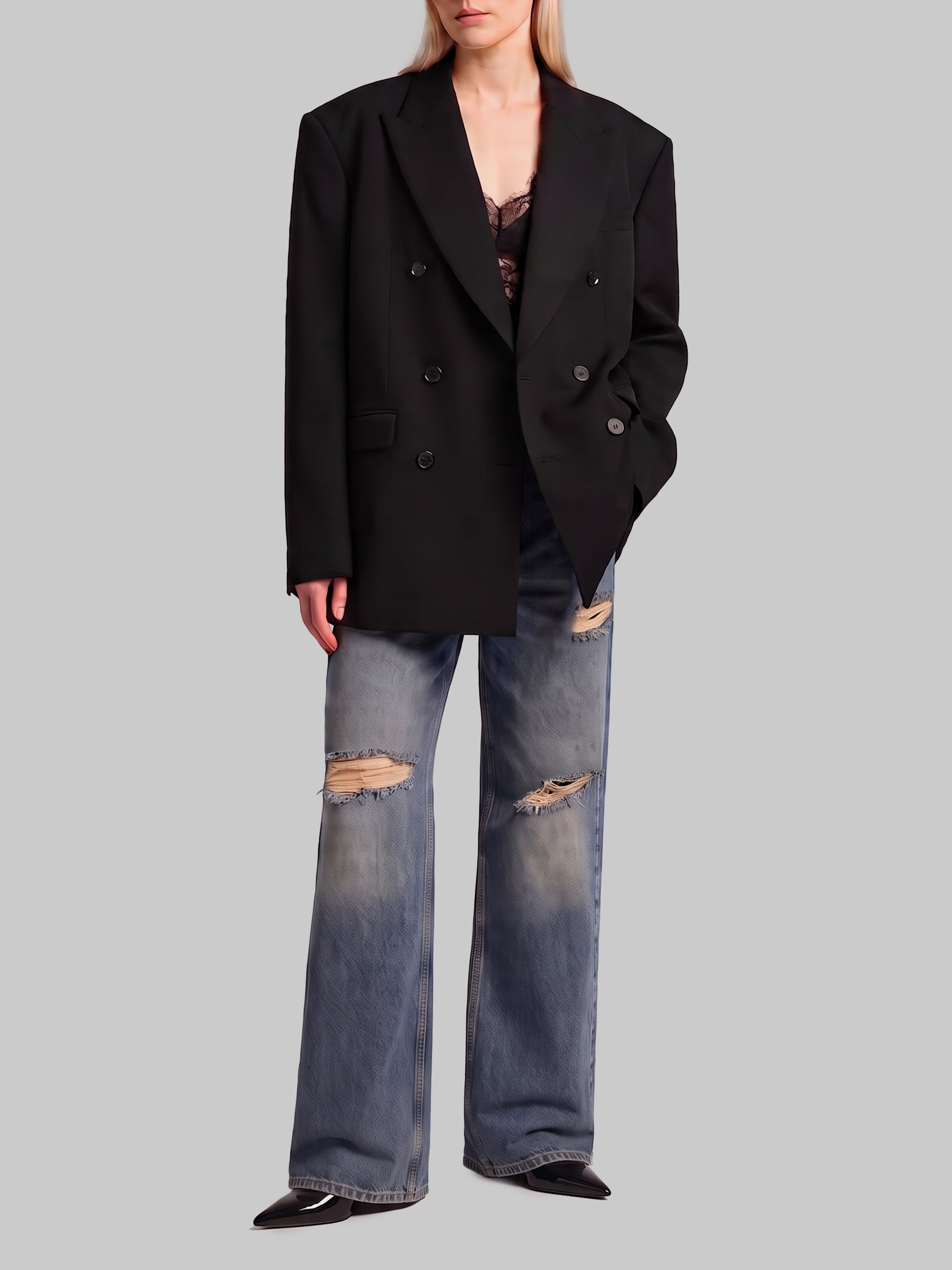 5-pocket denim trousers