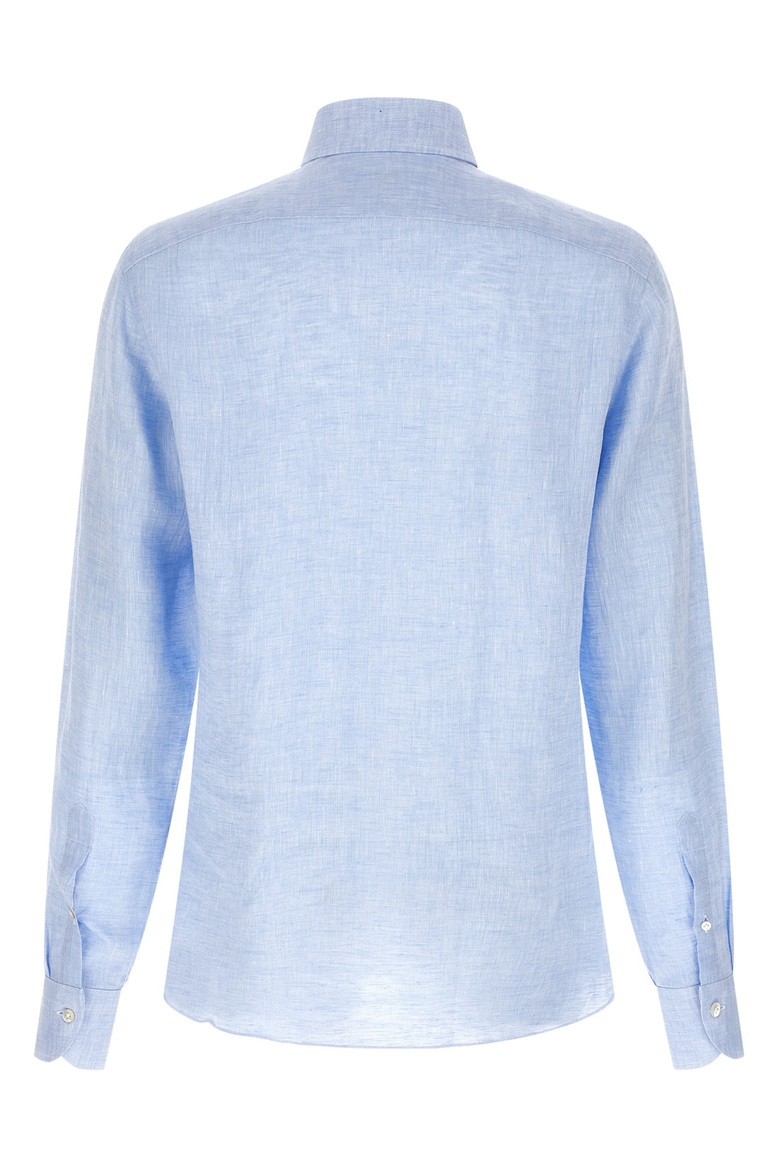 BORRIELLO 42 cm hand-stitched light linen shirt