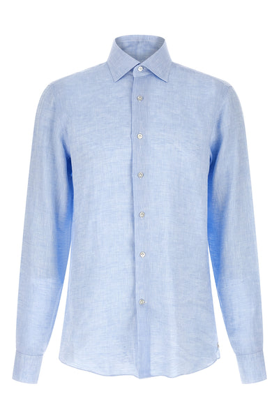 hand-stitched light linen shirt