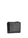 slim flap leather wallet with orb plaque