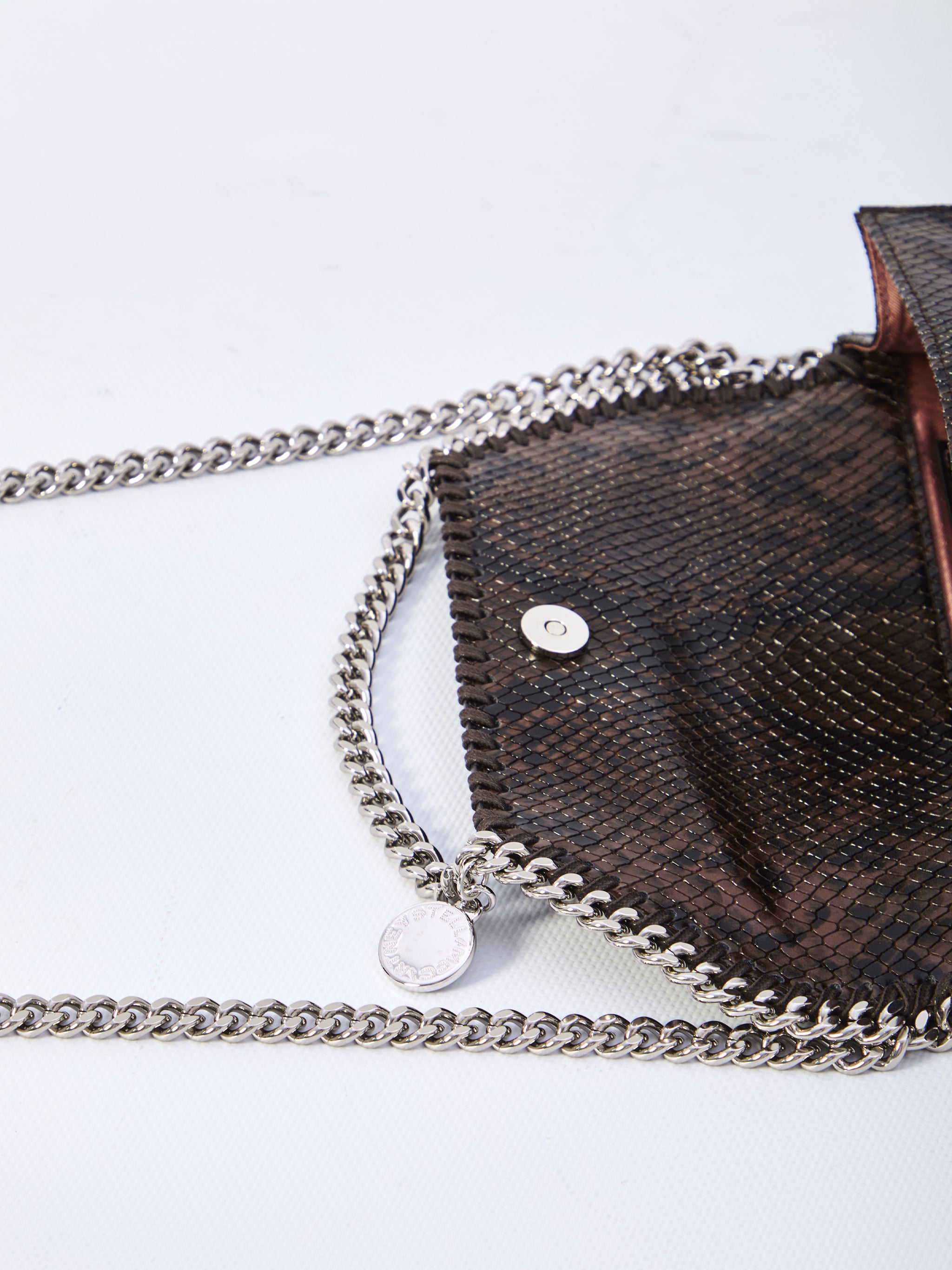 falabella wallet with chain