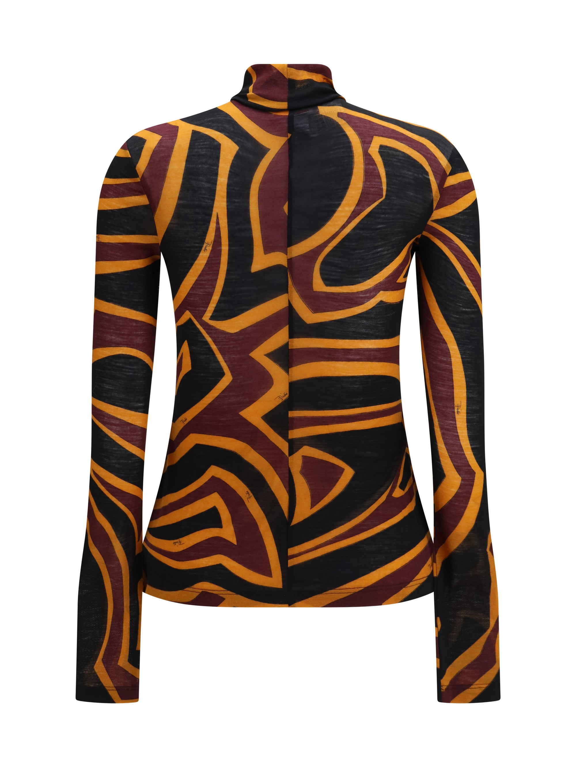 fiammato wool jersey top