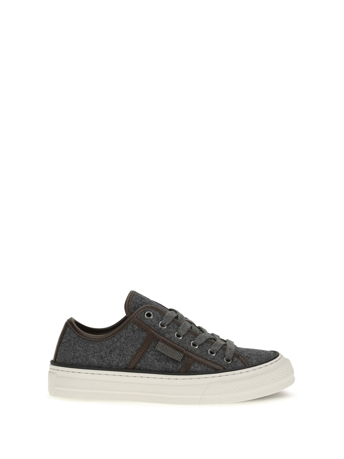 BRUNELLO CUCINELLI 37 suede sneakers with shiny tab