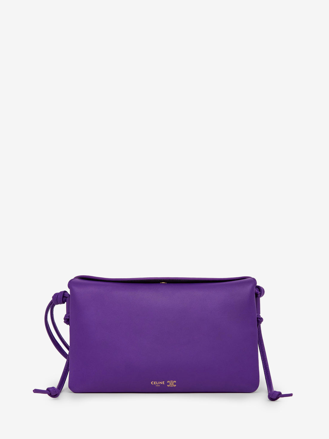 CELINE OS trio flap bag in purple