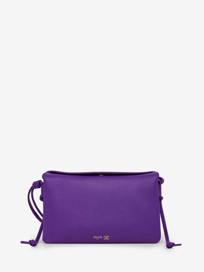 trio flap bag in purple