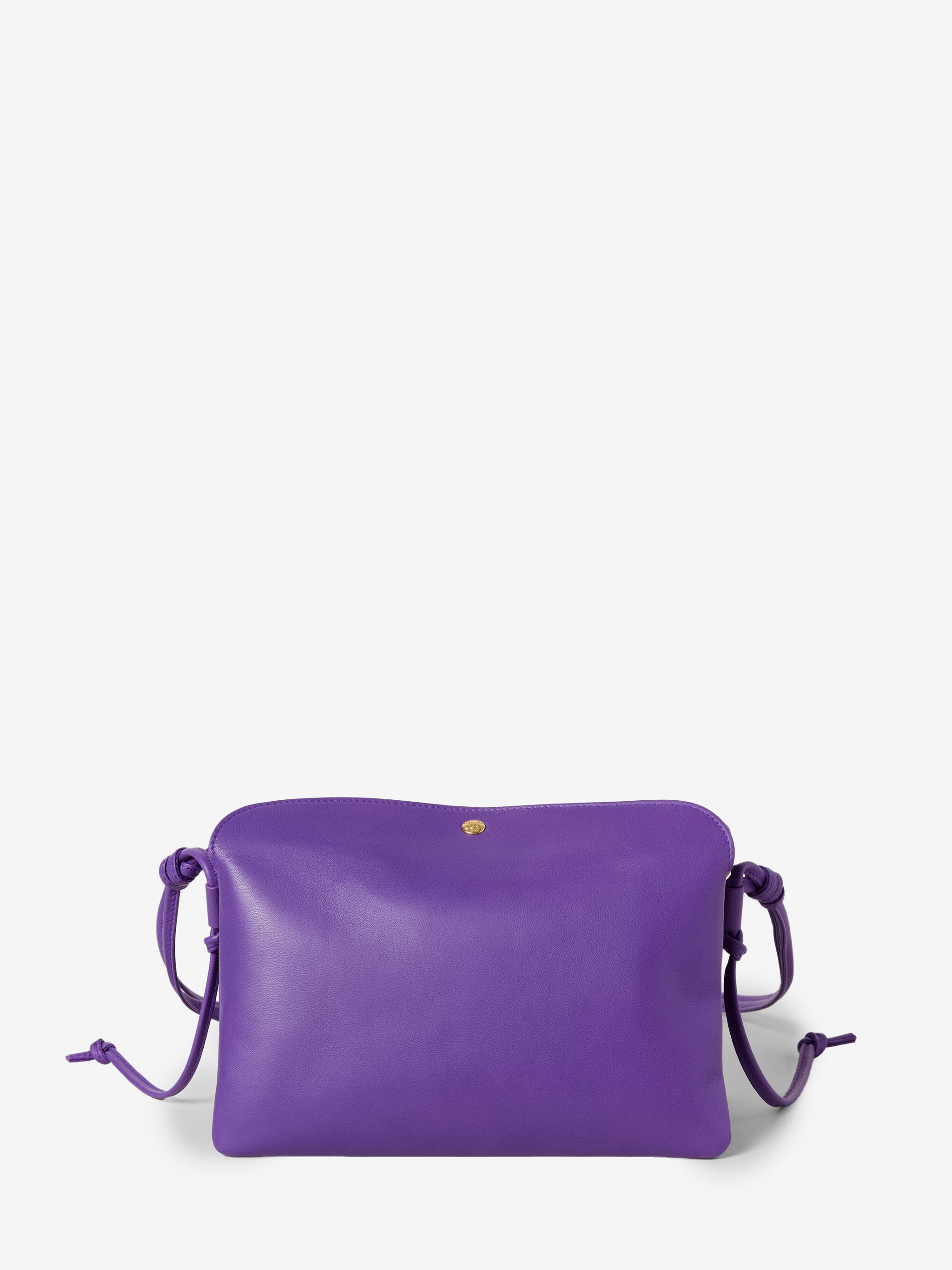 trio flap bag in purple
