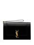 SAINT LAURENT Cassandre Flap Shiny Leather Pouch