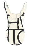 one-piece swimsuit in lightweight and stretch jersey