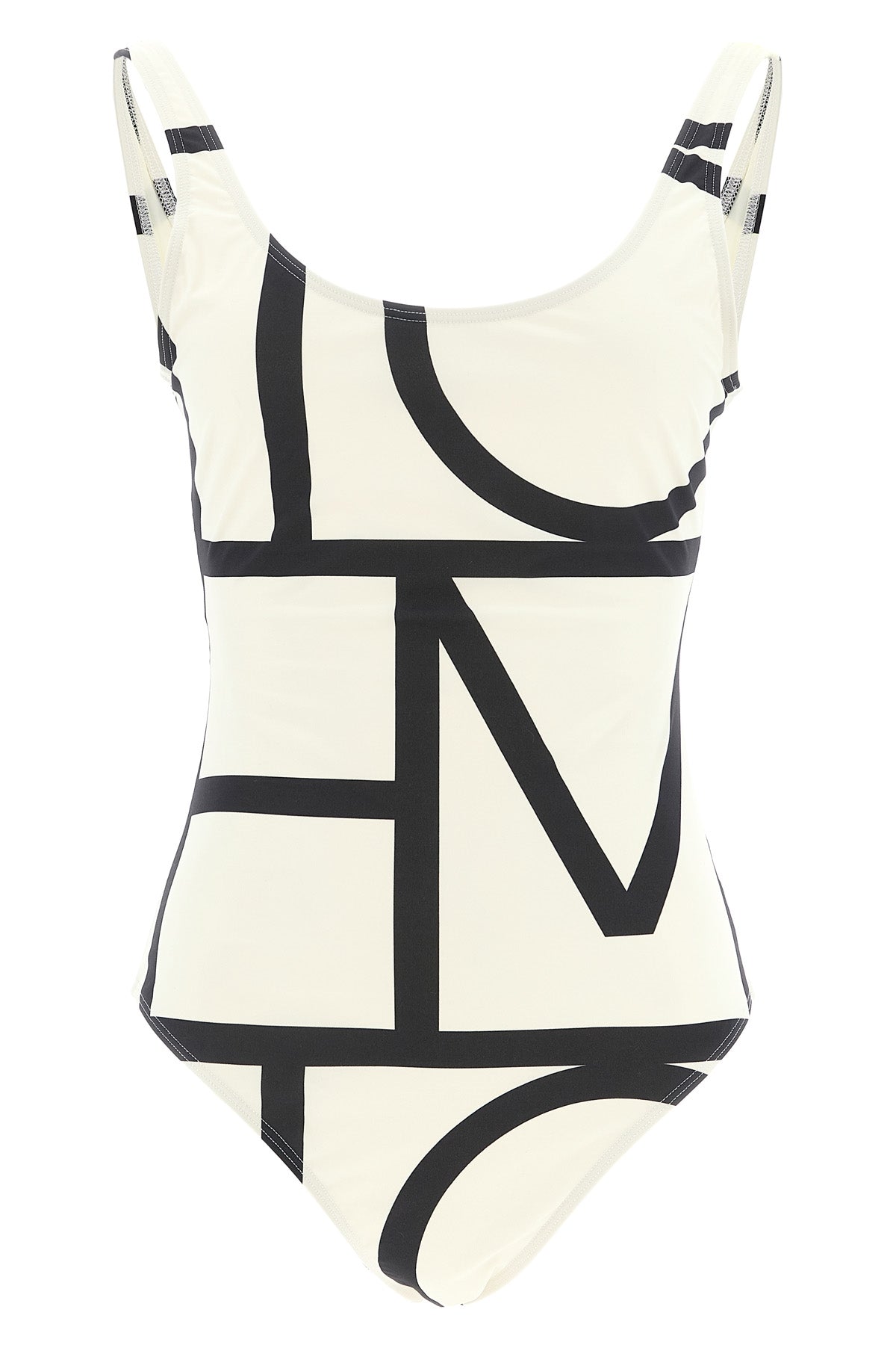 one-piece swimsuit in lightweight and stretch jersey