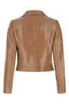 the reedition vinyl courrèges jacket reinterprets the historical codes of the