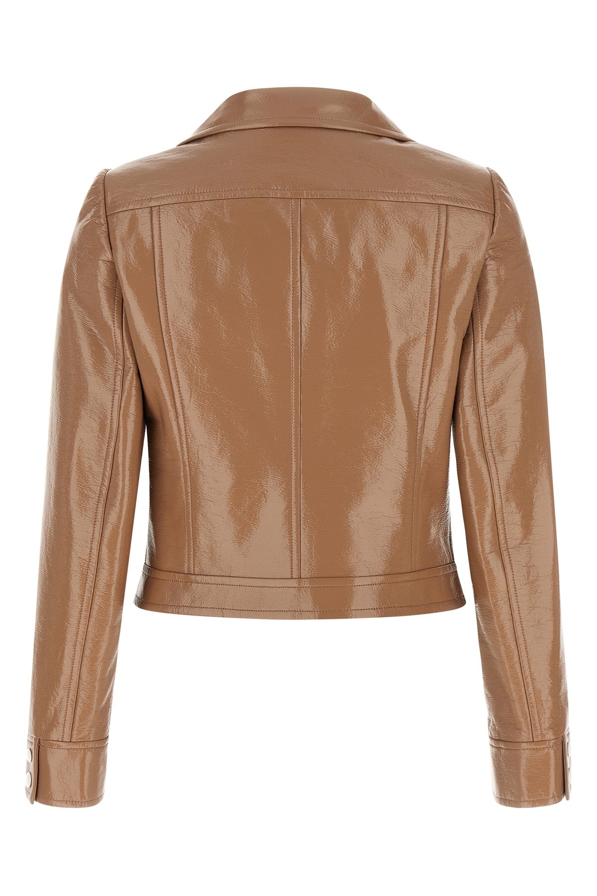 the reedition vinyl courrèges jacket reinterprets the historical codes of the