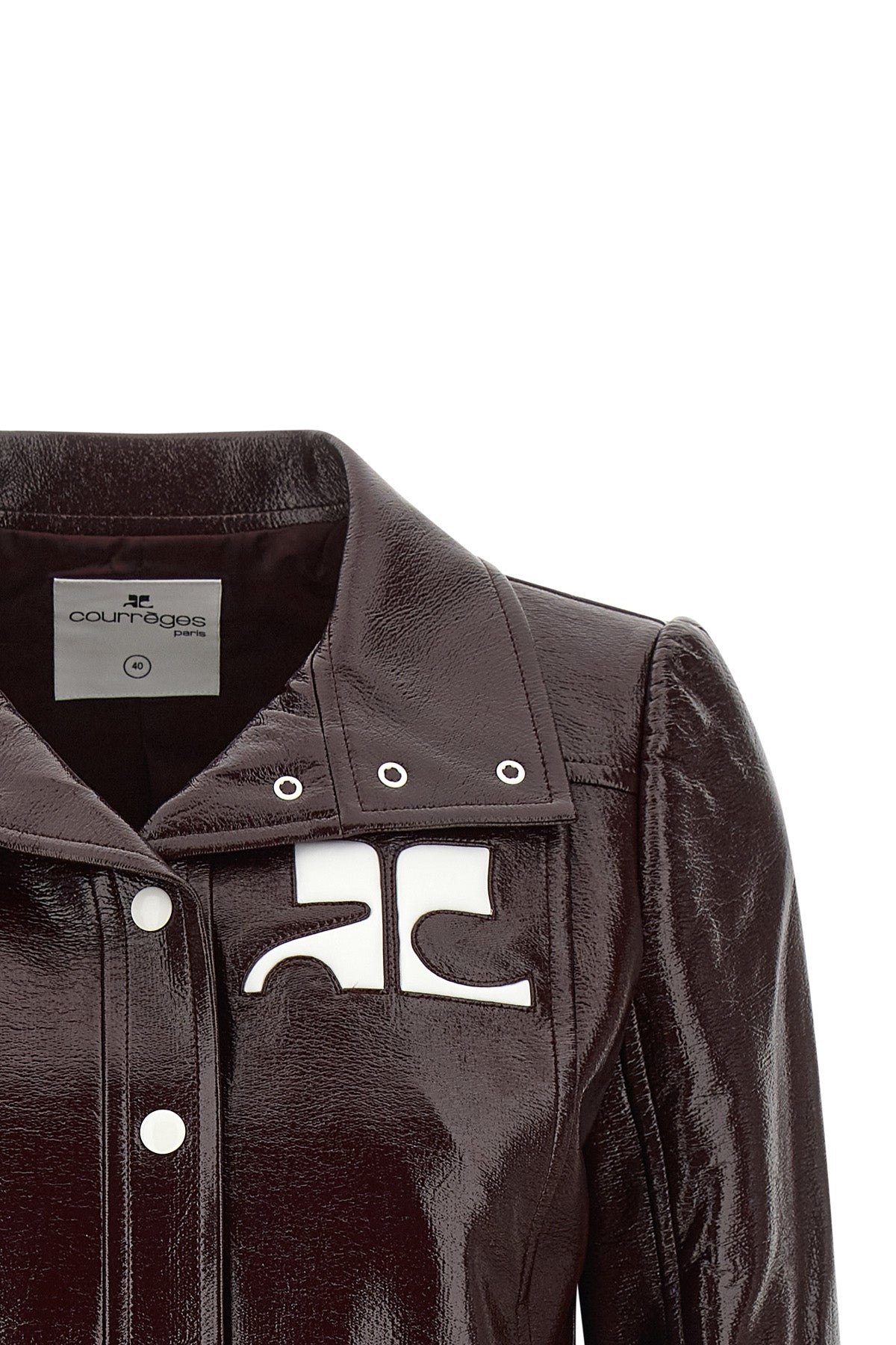 the reedition vinyl courrèges jacket defines the wardrobe