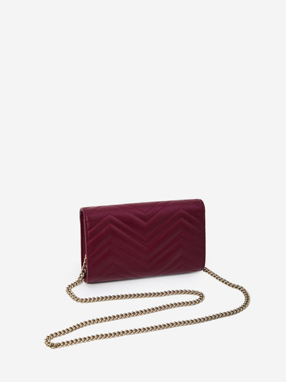 GUCCI OS gg marmont 2.0 wallet on chain