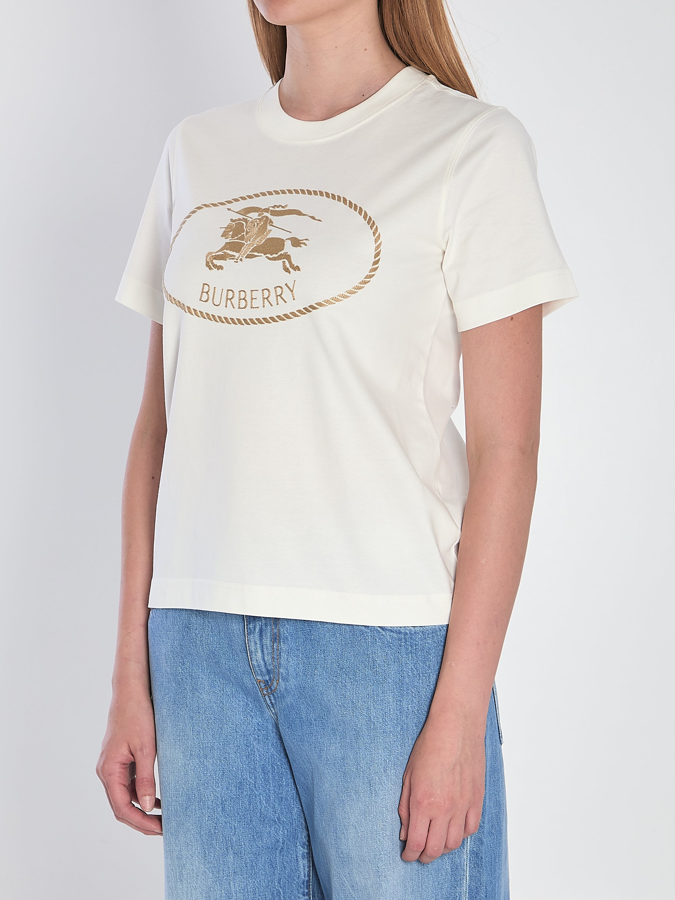 BURBERRY S knight stamp t-shirt