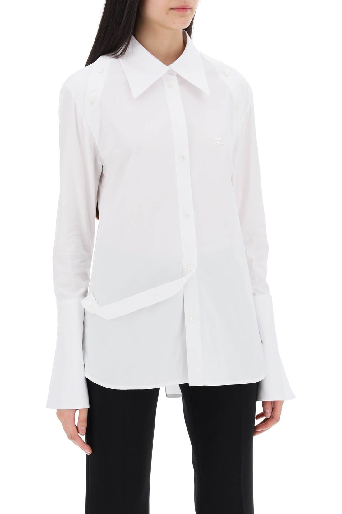 modular cotton poplin shirt