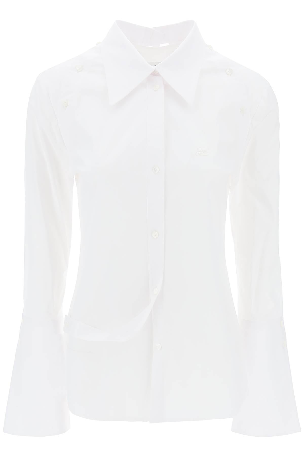 modular cotton poplin shirt