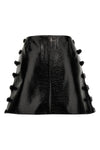 vinyl mini skirt