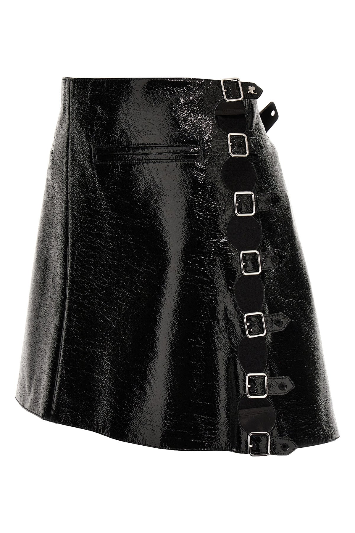 vinyl mini skirt