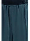 stretch silk satin pants