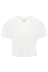 cropped logo t-shirt with