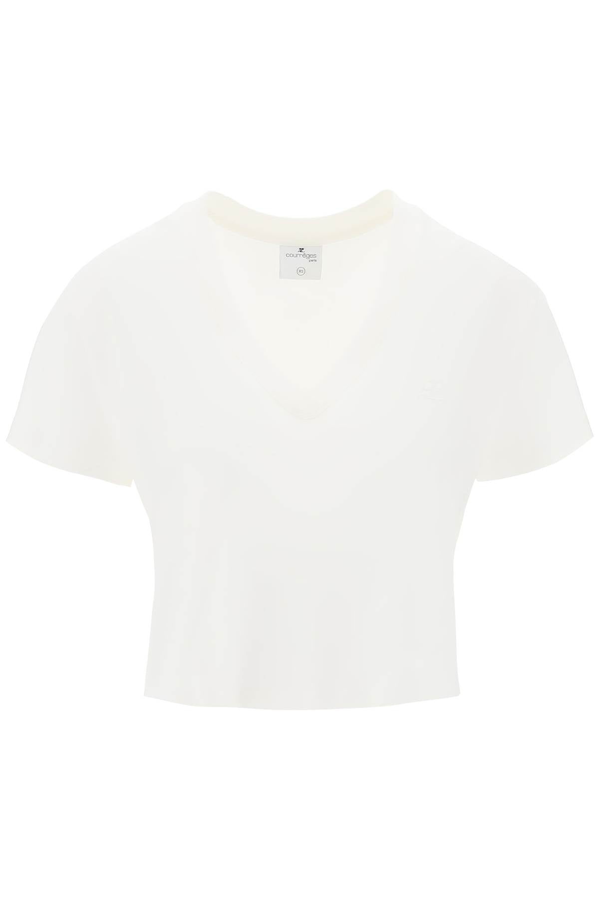 cropped logo t-shirt with