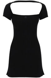 "hyperbole mini ribbed jersey dress with