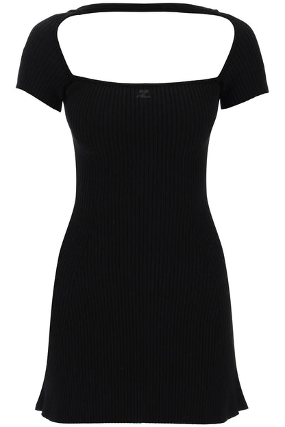 &quot;hyperbole mini ribbed jersey dress with