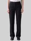 black stretch canvas trousers