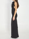 black maxi dress
