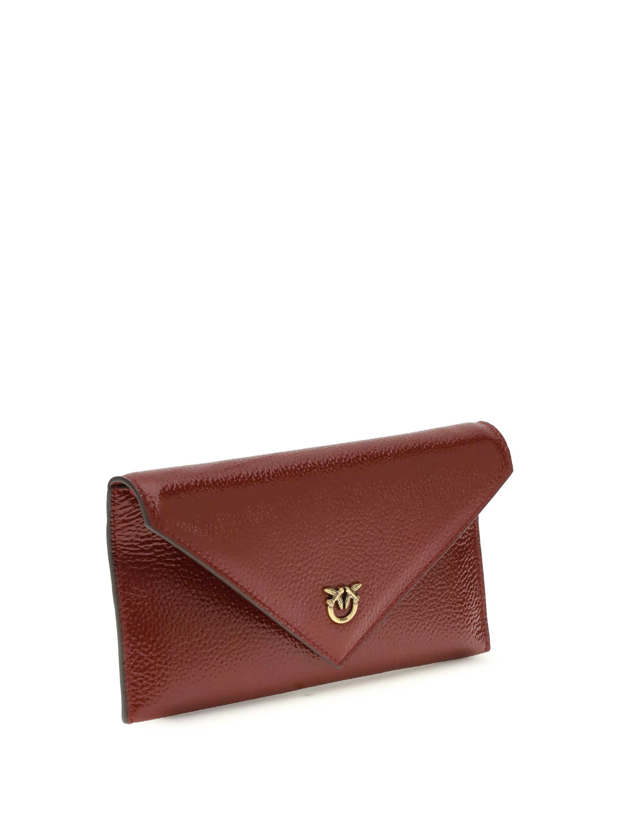 PINKO OS love birds clutch bag