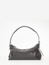 brown belted baguette bag