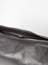 brown belted baguette bag