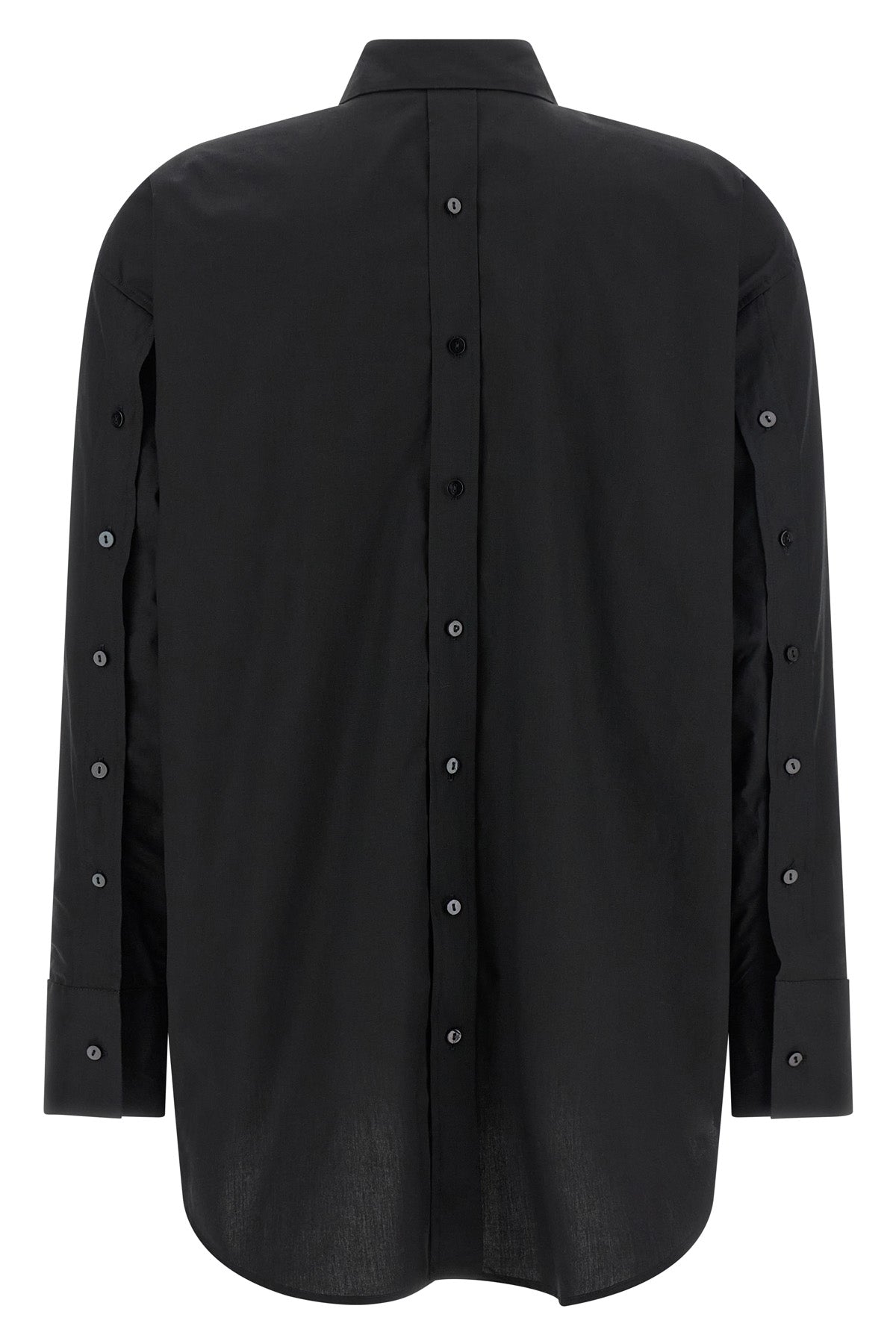 scarlet cotton poplin shirt