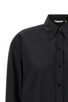 scarlet cotton poplin shirt