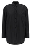 scarlet cotton poplin shirt
