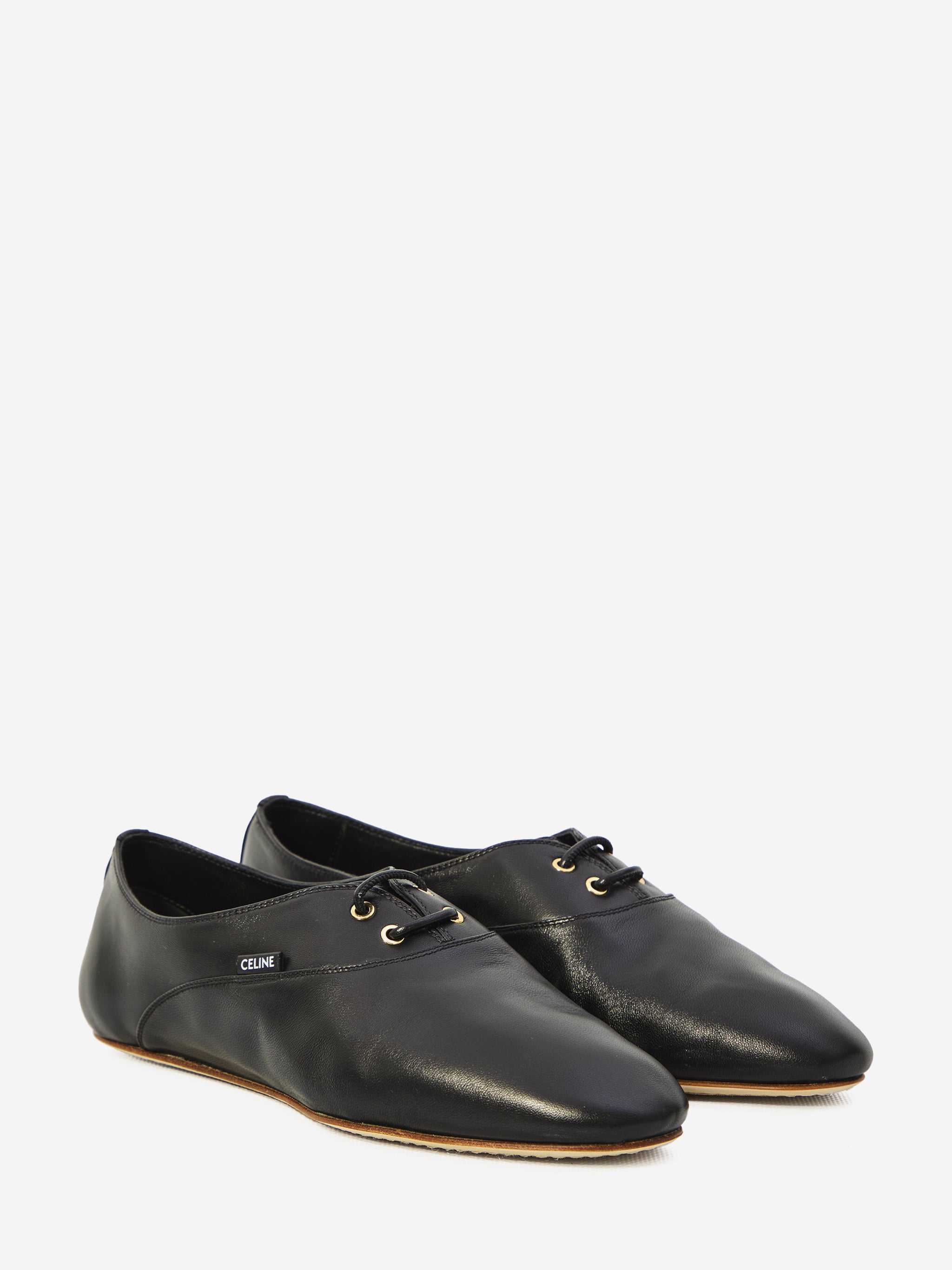 lace-up ballet flats