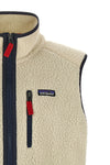 mens retro pile vest in extra-soft fleece brushed on both sides