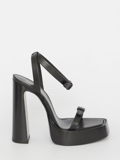 SAINT LAURENT 40 platz platform sandals