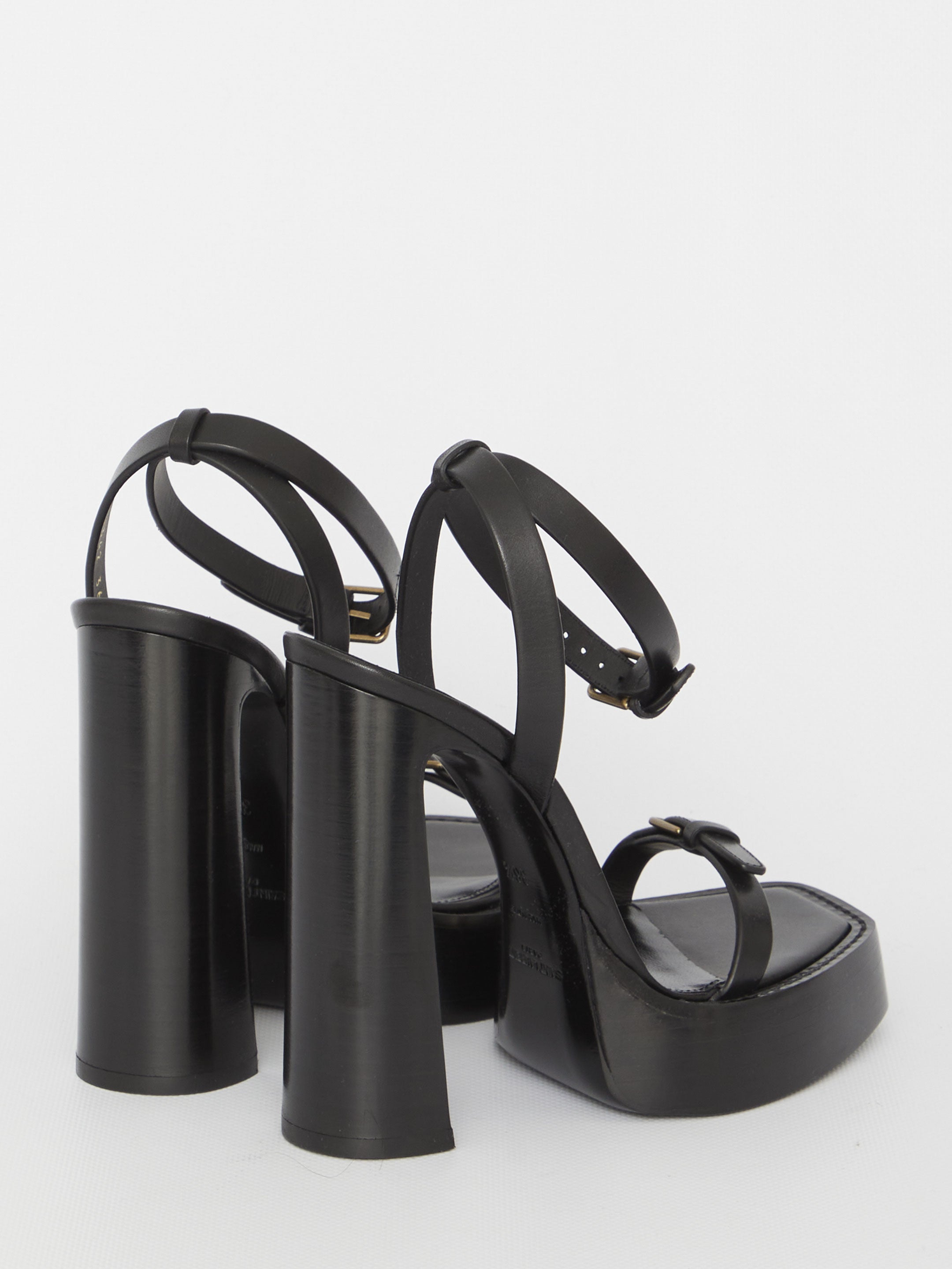 SAINT LAURENT 40 platz platform sandals