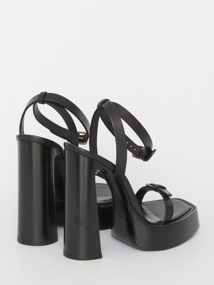 SAINT LAURENT 40 platz platform sandals