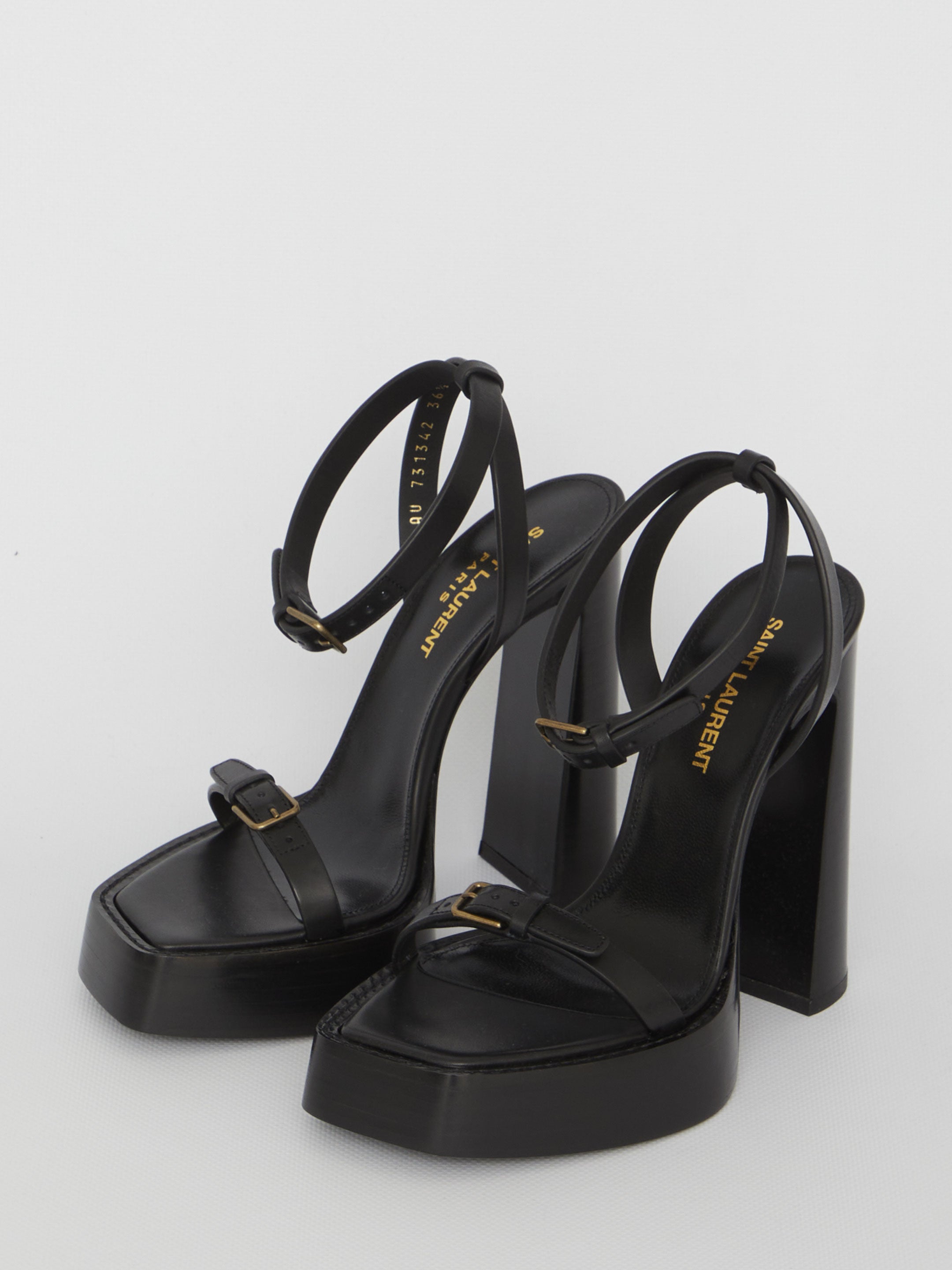 SAINT LAURENT 40 platz platform sandals