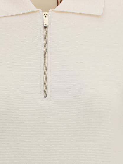 MAX MARA STUDIO M teti zip polo shirt