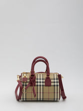 BURBERRY OS check bowling bag mini
