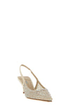 the le silla gilda slingback in beige nuance is distinguished by a tapered poi