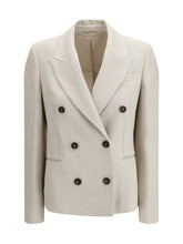 BRUNELLO CUCINELLI 40 button herringbone blazer