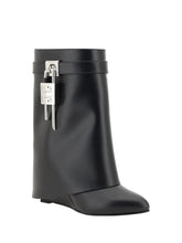 GIVENCHY 36 shark lock ankle boots 