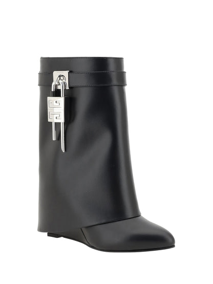 GIVENCHY 36 shark lock ankle boots 